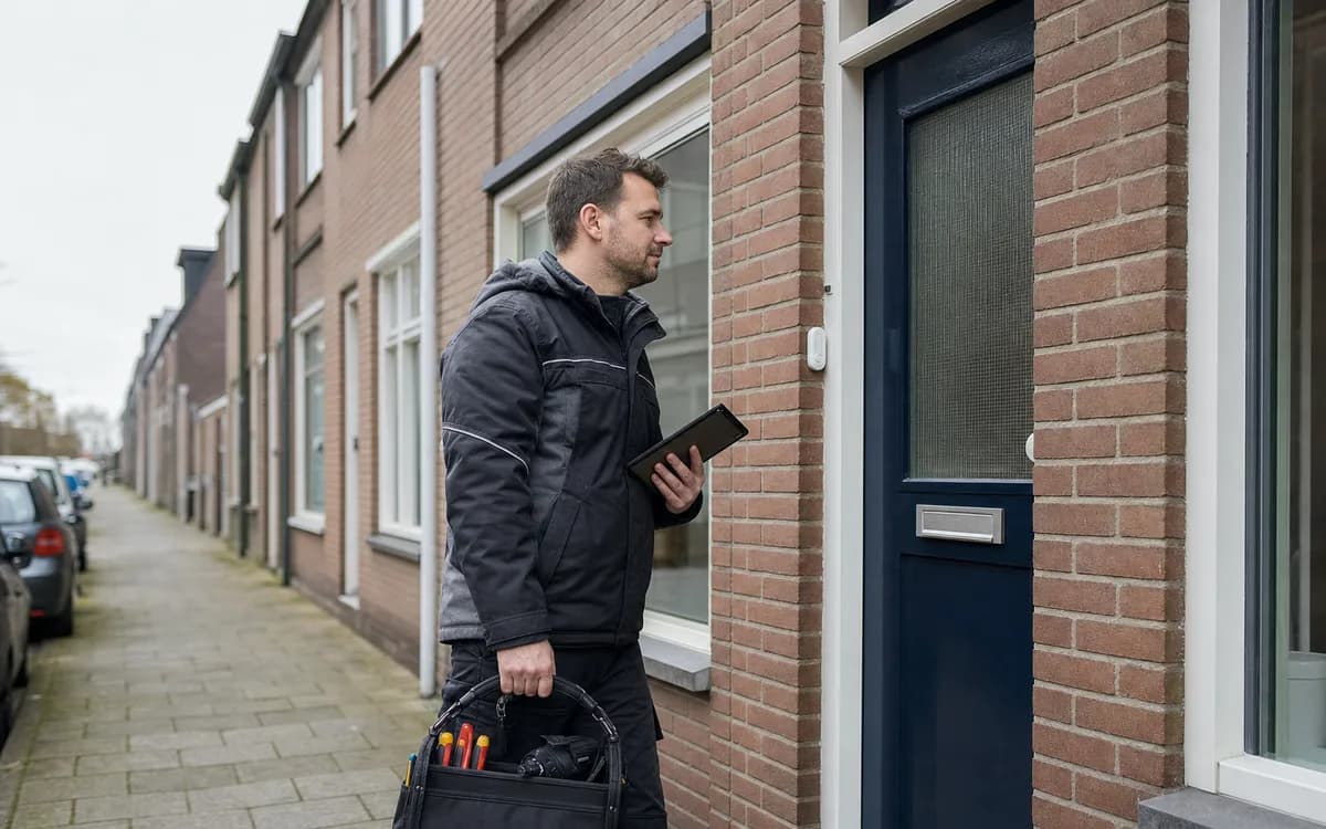 Overzicht van een complete thuisaccu-installatie in een Nederlandse garage